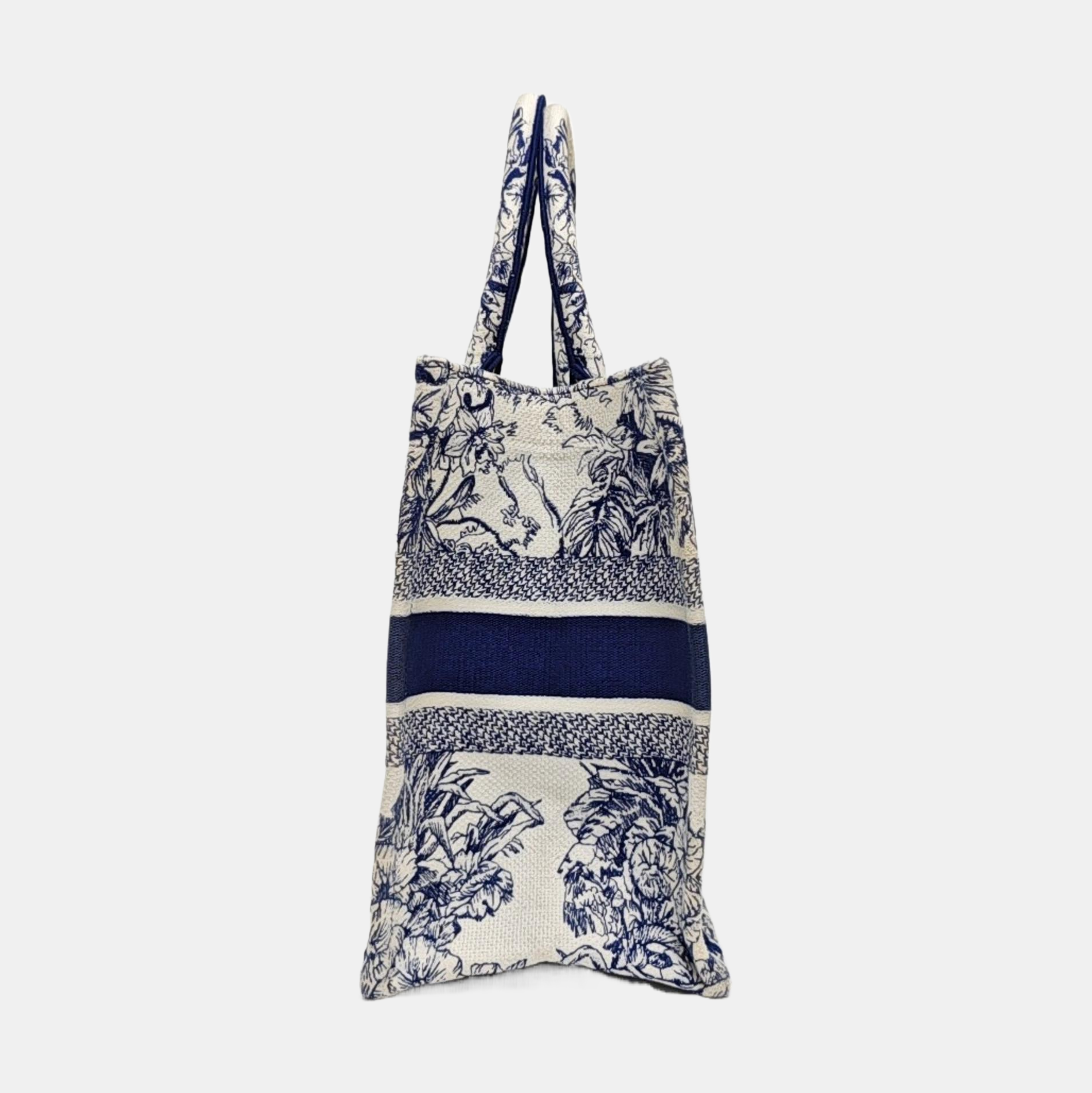 Book Tote Medium Canvas Blue