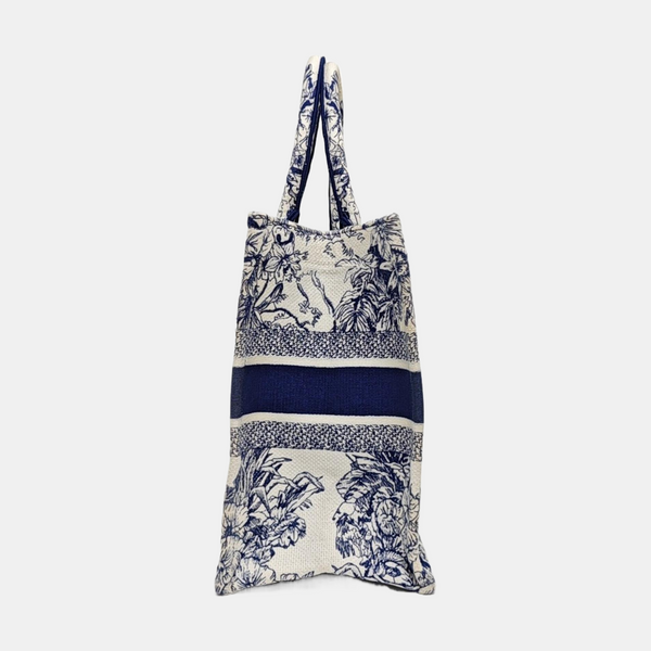 Book Tote Medium Canvas Blue