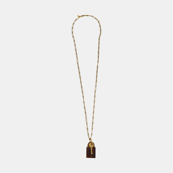 Amulette Metal Gold Necklace