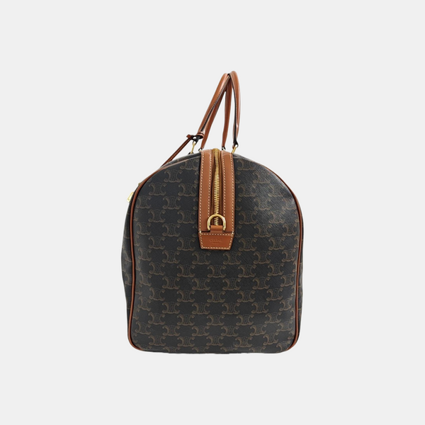 TRIOMPHE CANVAS Large Calfskin Brown