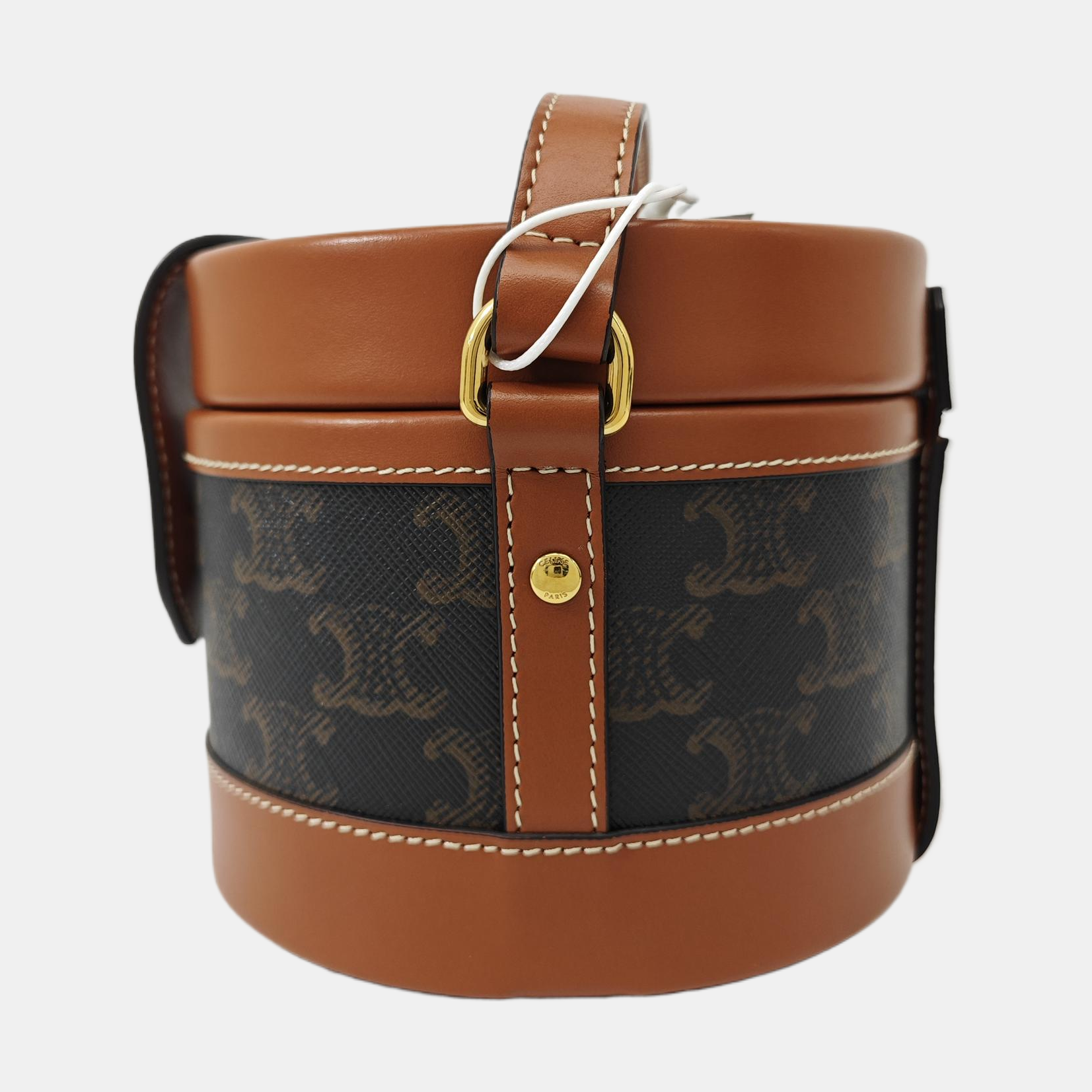 TRIOMPHE Small Coated Canvas Brown