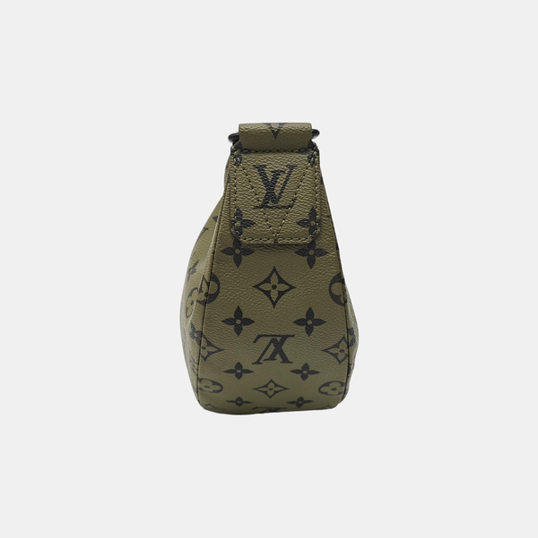 Monogram Coated Canvas Shoulder Bag Green