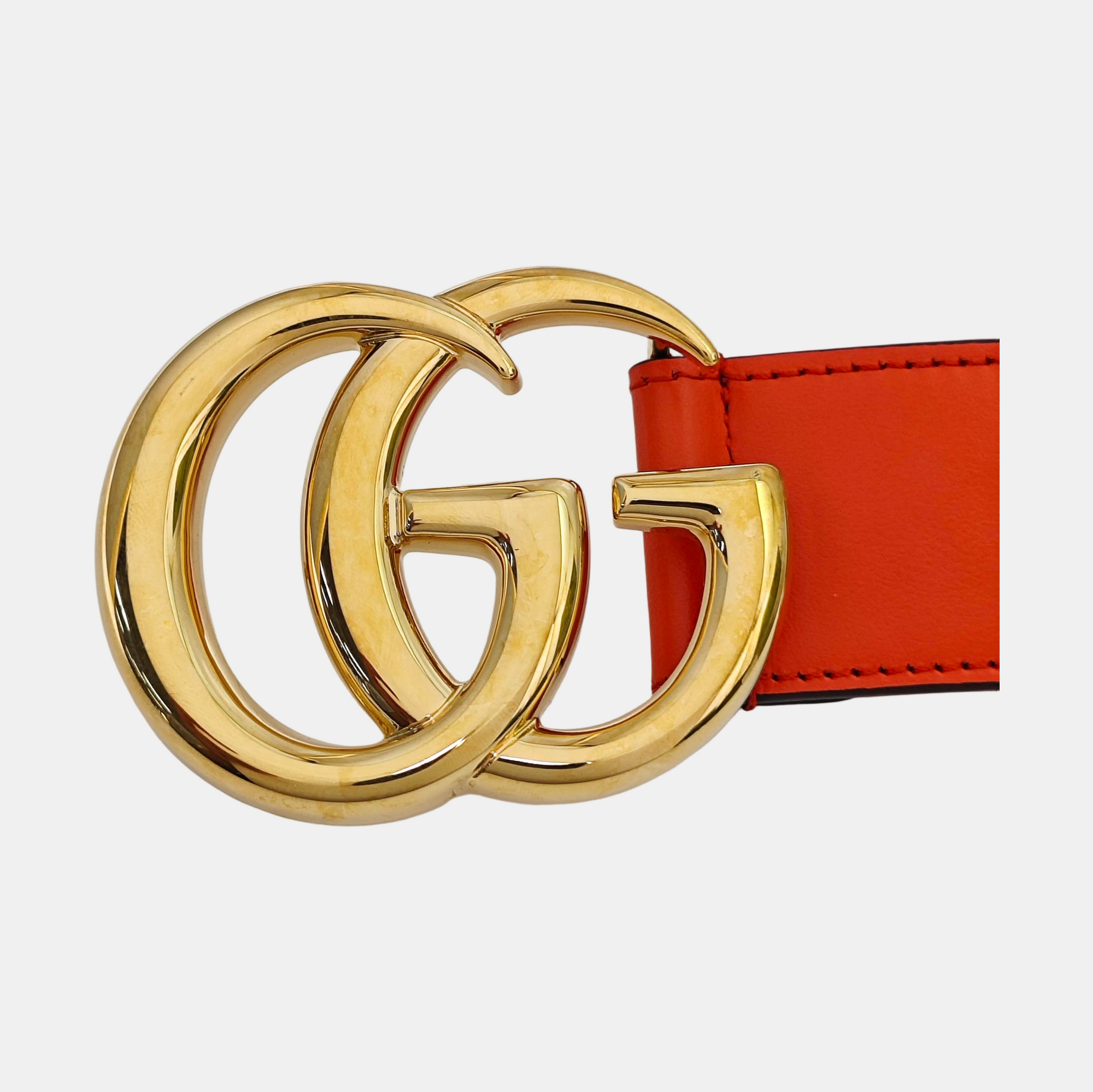 Leather Belt Orange