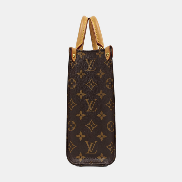 SAC PLAT BB Monogram Coated Canvas Brown