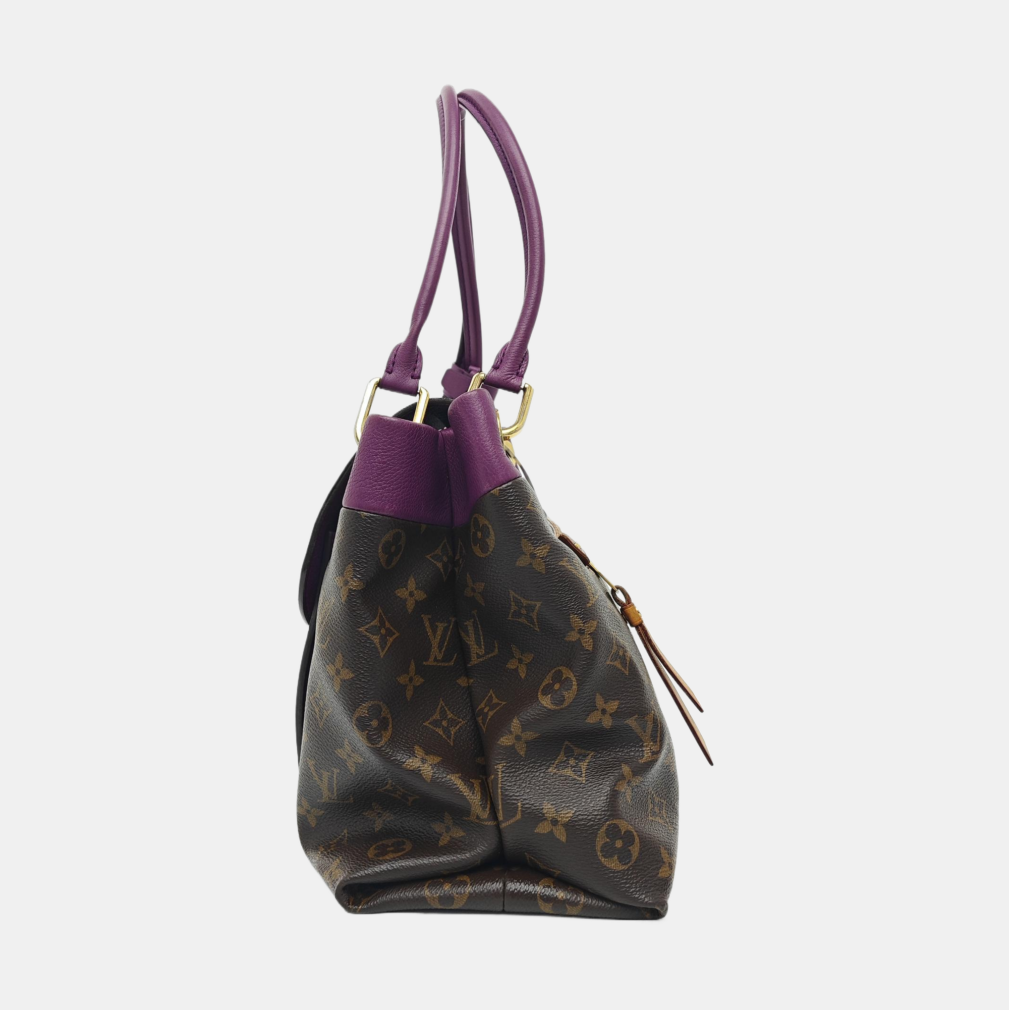 OLYMPE Monogram Coated Canvas Brown