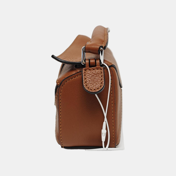 Authenticated pre-owned  Puzzle Nano Calfskin Brown - Shoulder Bag at Looply