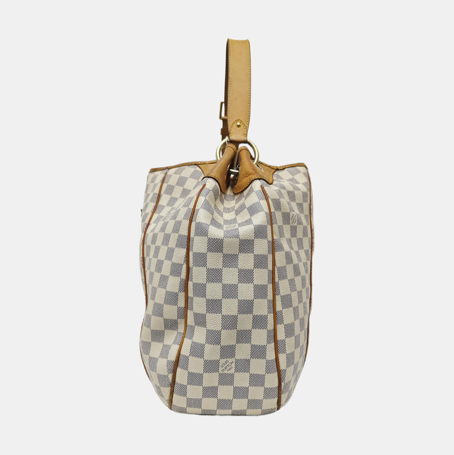 GALLIERA GM Damier Azur Coated Canvas White