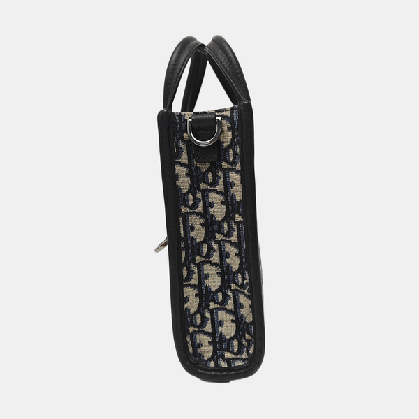 Book Tote Mini Oblique Canvas Gray