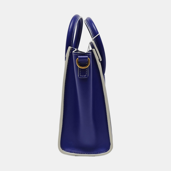 Authenticated pre-owned  LUGGAGE Calfskin Blue - Tote Bag at Looply