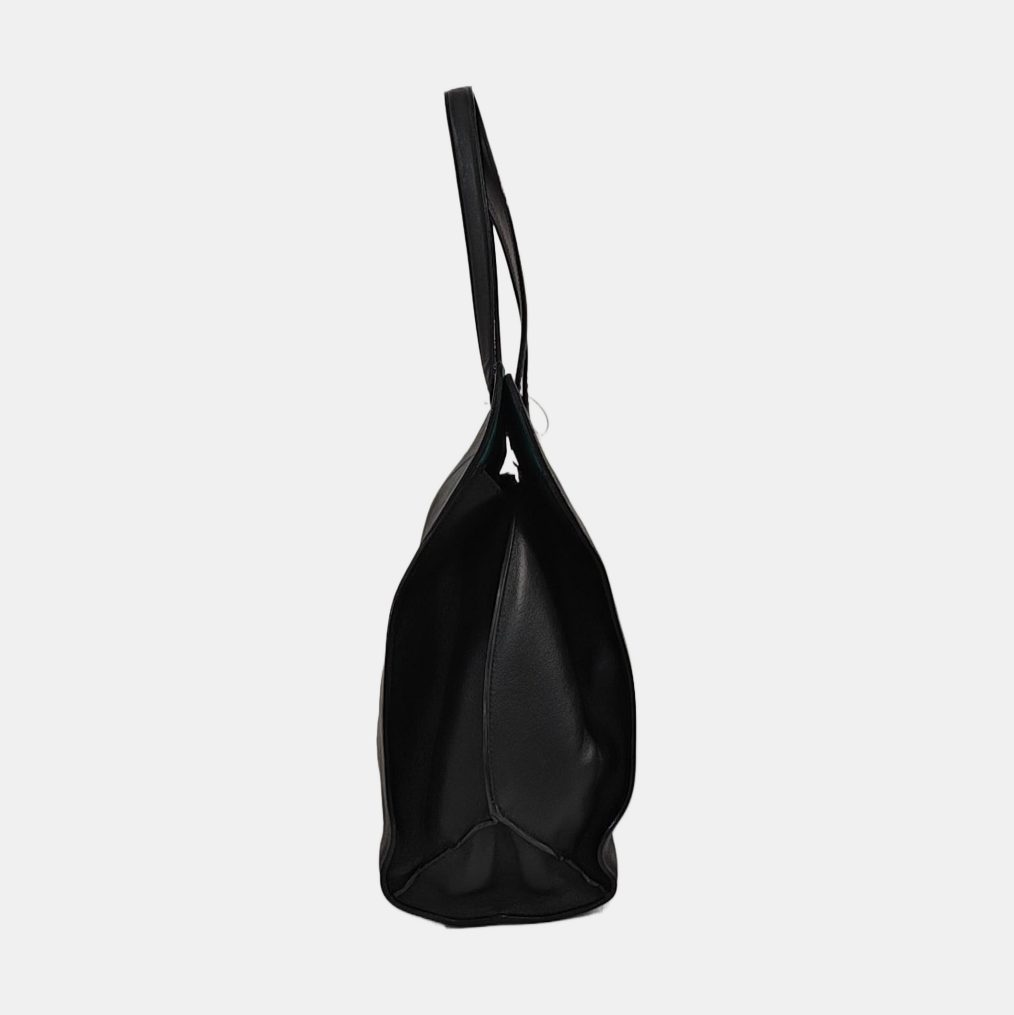 Quilted Calfskin Tote Bag Black