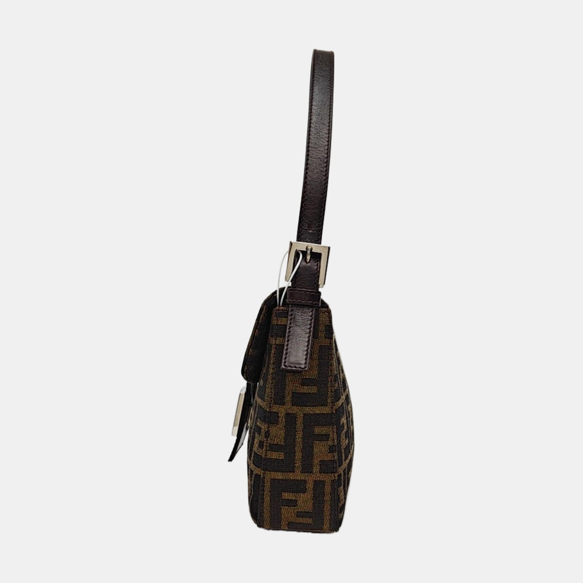 Monogram Coated Canvas Shoulder Bag Brown