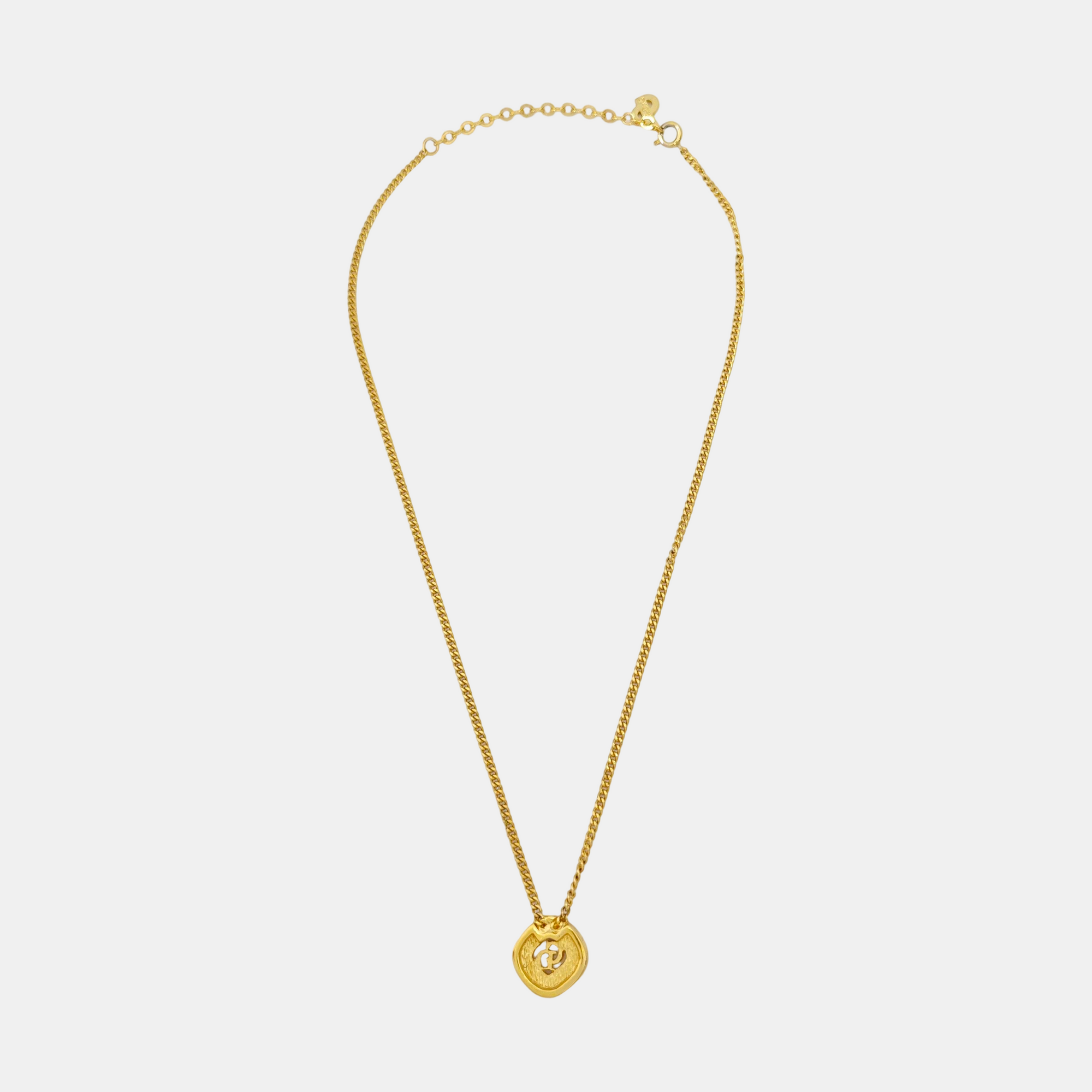 Petit CD Metal Gold Necklace