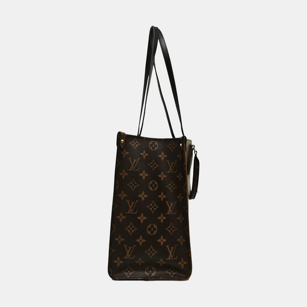 ONTHEGO MM Monogram Coated Canvas Brown