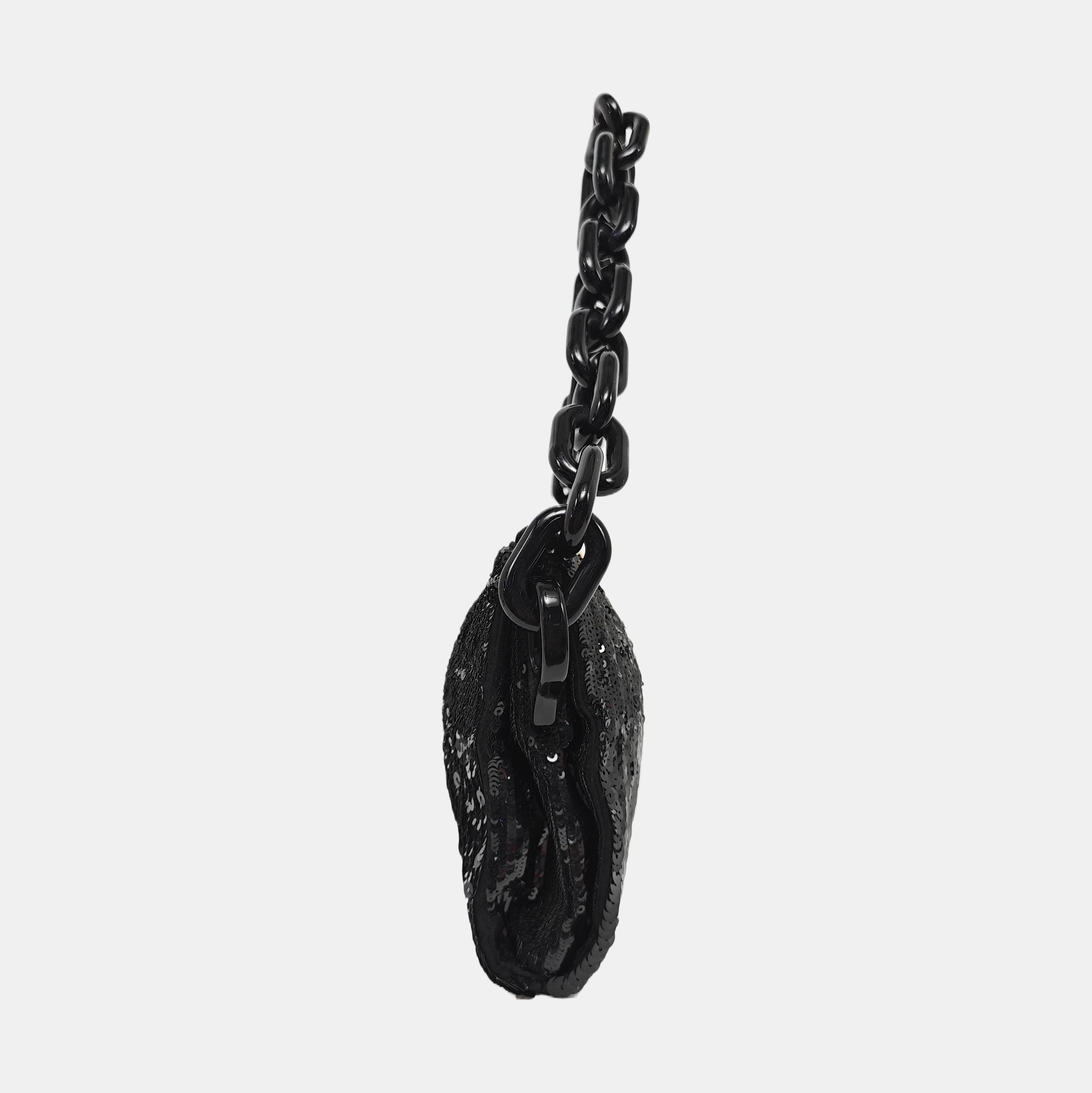 Sequins Top Handle Bag Black