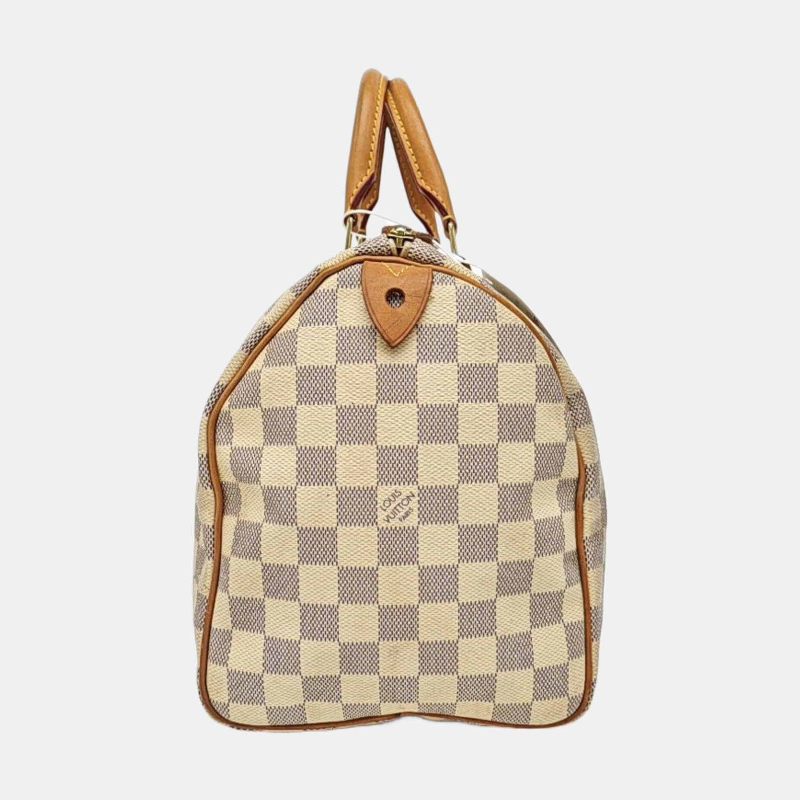 SPEEDY 30 Damier Azur Coated Canvas White