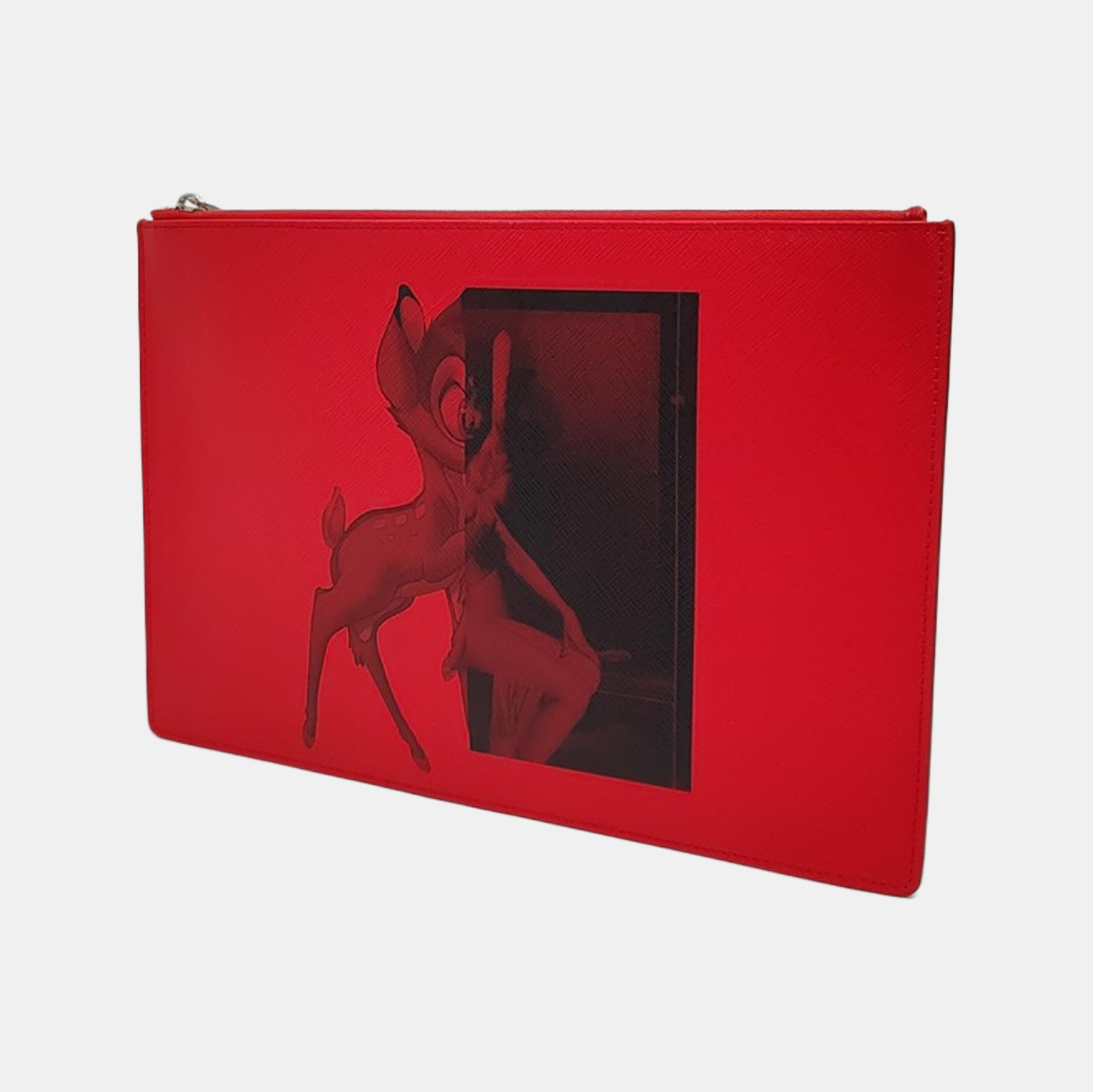 Calfskin Clutch Red