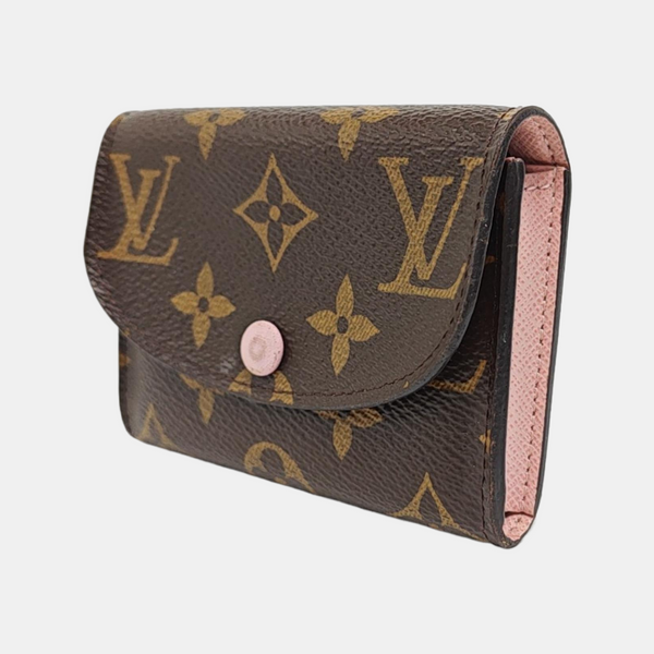 ROSALIE Monogram Coated Canvas Brown Card Holder