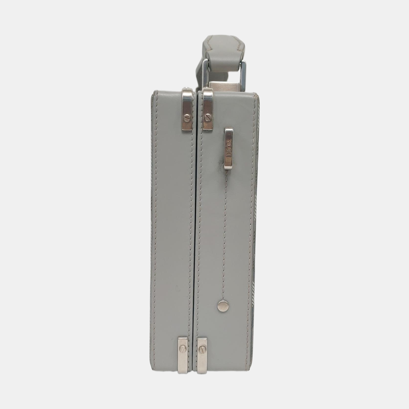 Lock Oblique Coated Canvas Gray