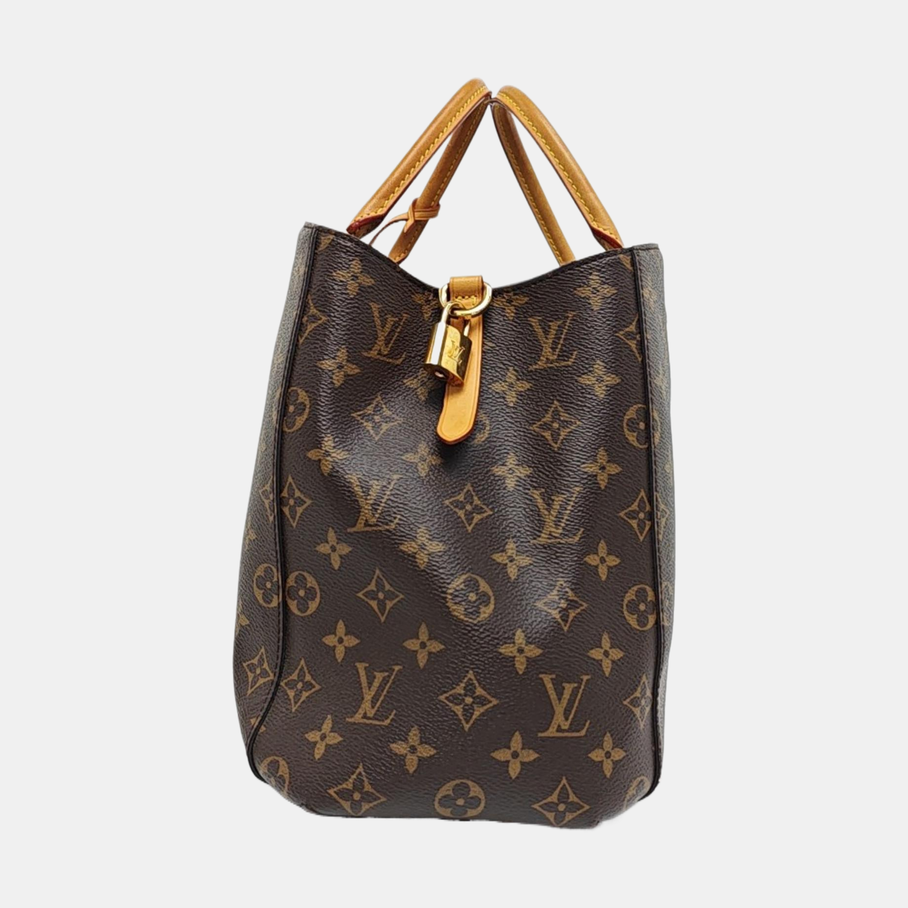MONTAIGNE GM Monogram Coated Canvas Brown