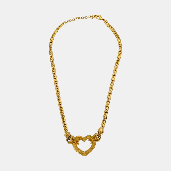 Twist Round Metal Gold Necklace