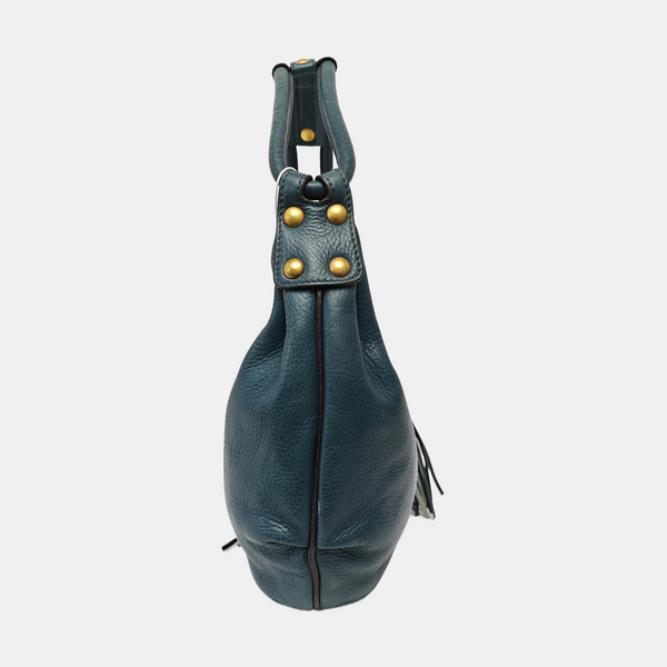 Calfskin Top Handle Bag Green