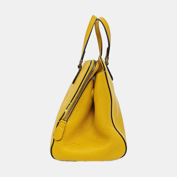 Calfskin Tote Bag Yellow