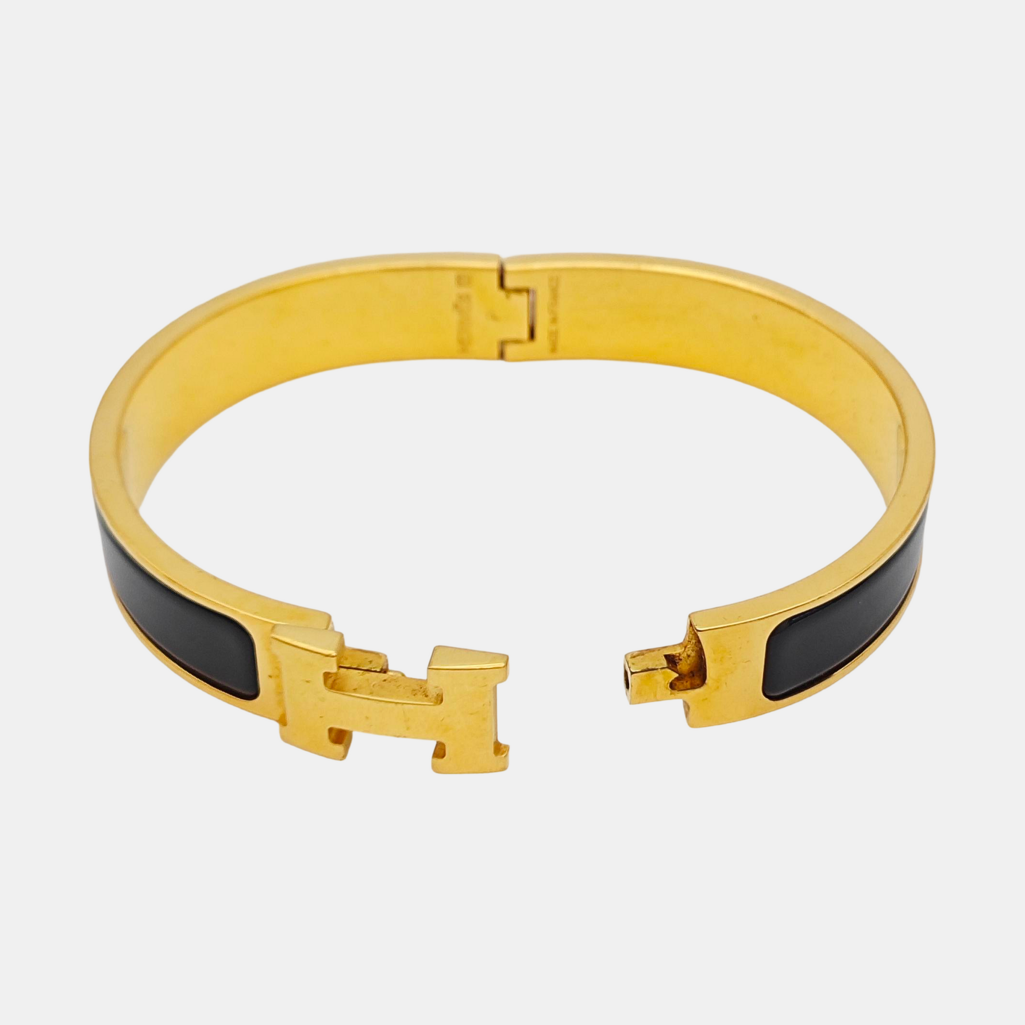 Clic H Metal Gold Bangle