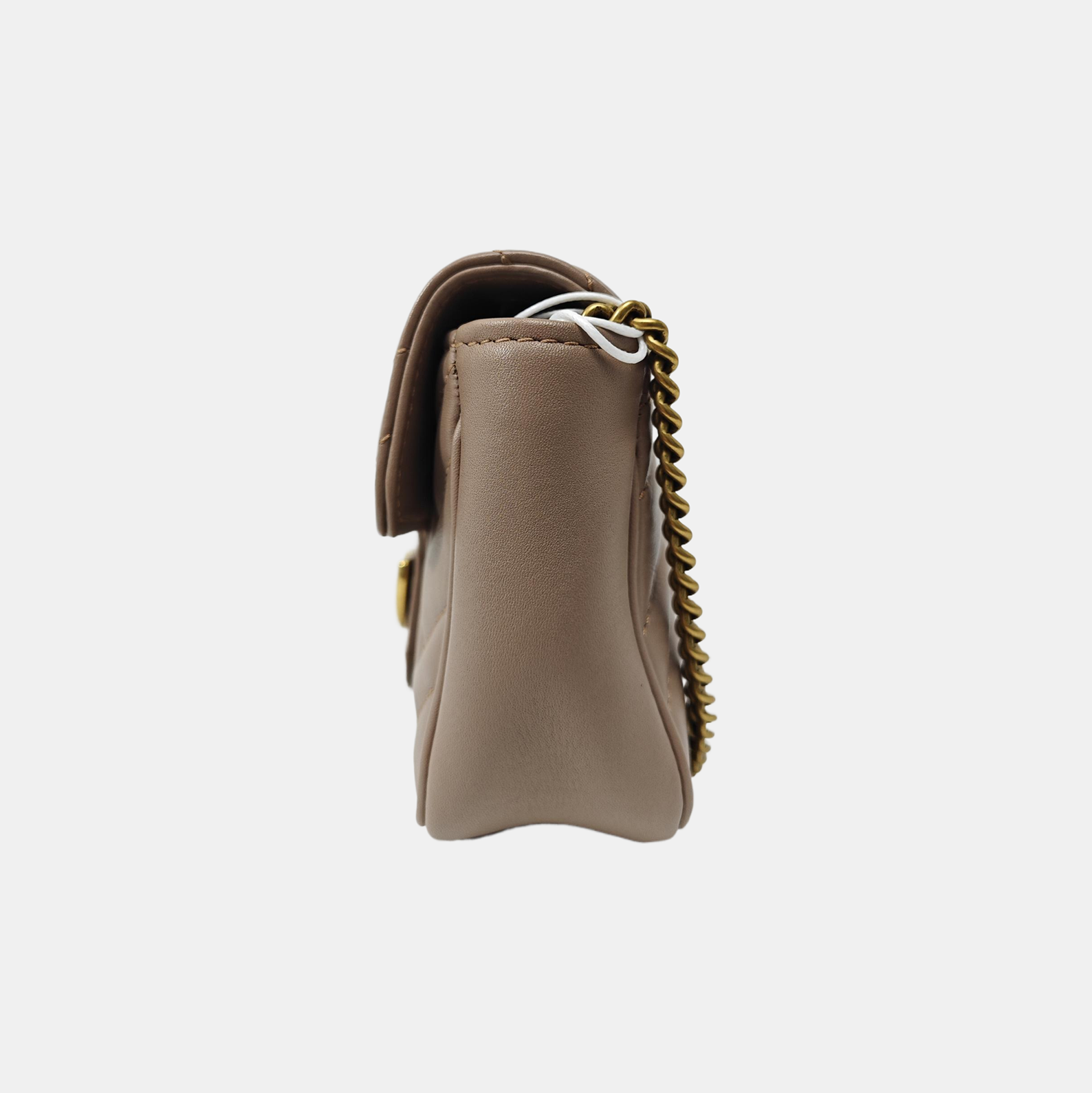 GG Marmont Mini Quilted Calfskin Beige