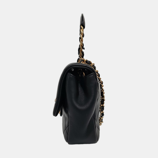 IN THE LOOP Quilted Lambskin Black
