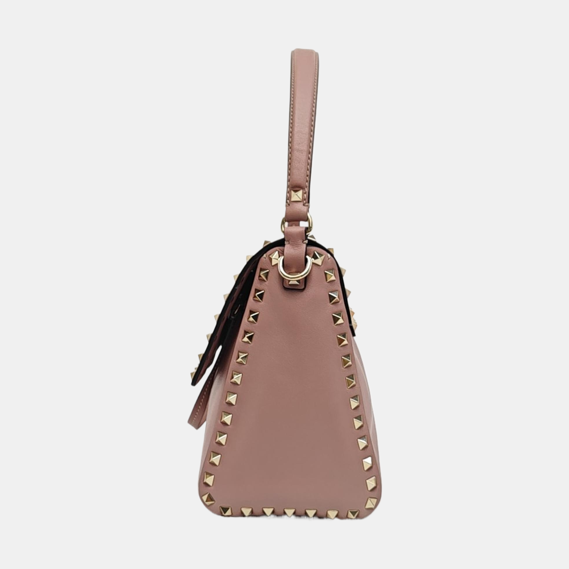 Rockstud Calfskin Beige