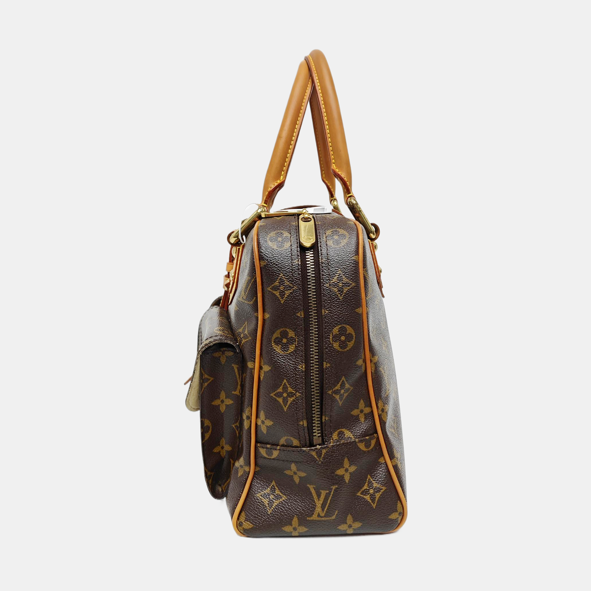 MANHATTAN GM Monogram Coated Canvas Brown