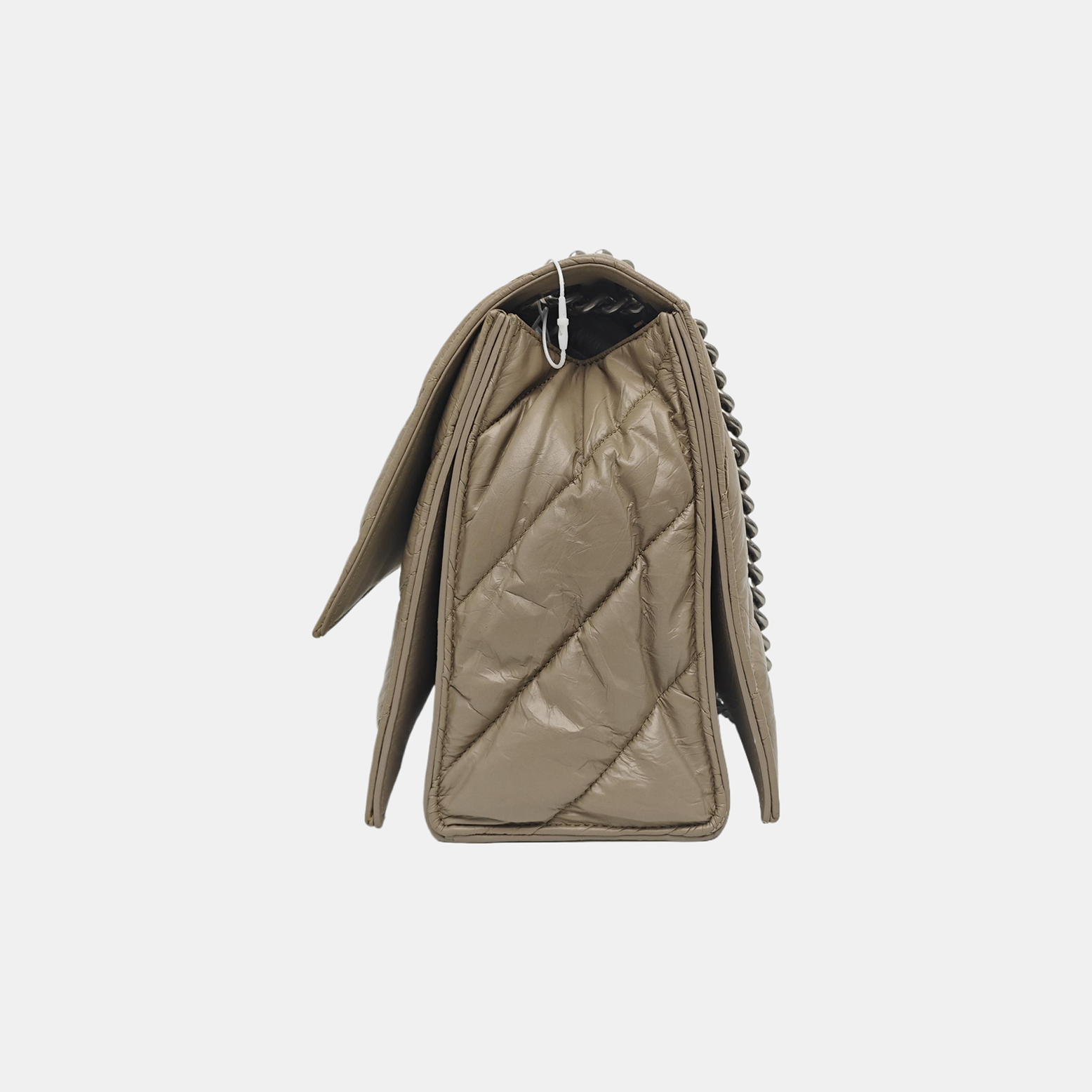 Crush Medium Quilted Calfskin Beige