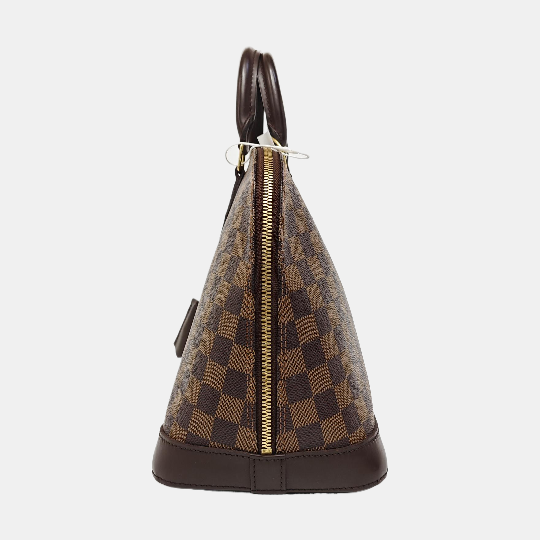 ALMA PM Damier Ebene Coated Canvas Brown
