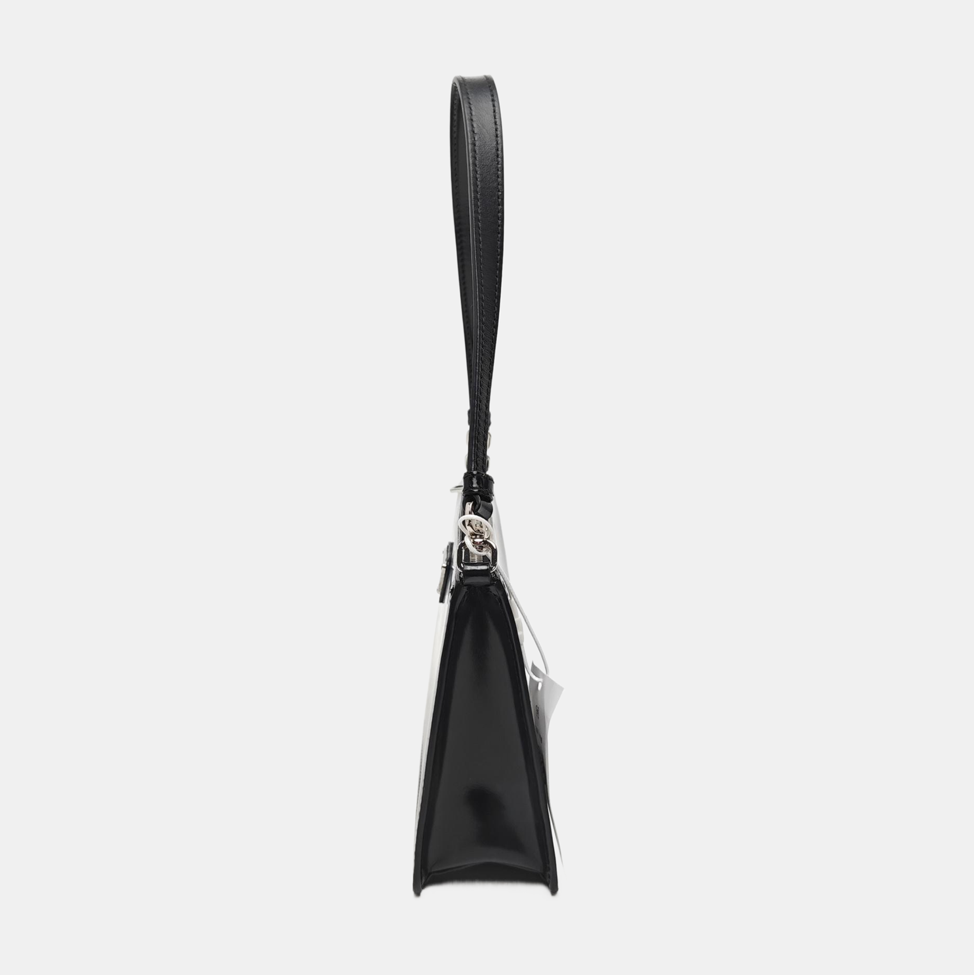Calfskin Top Handle Bag Mini Black
