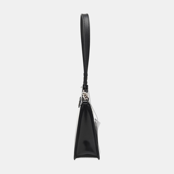 Calfskin Top Handle Bag Mini Black