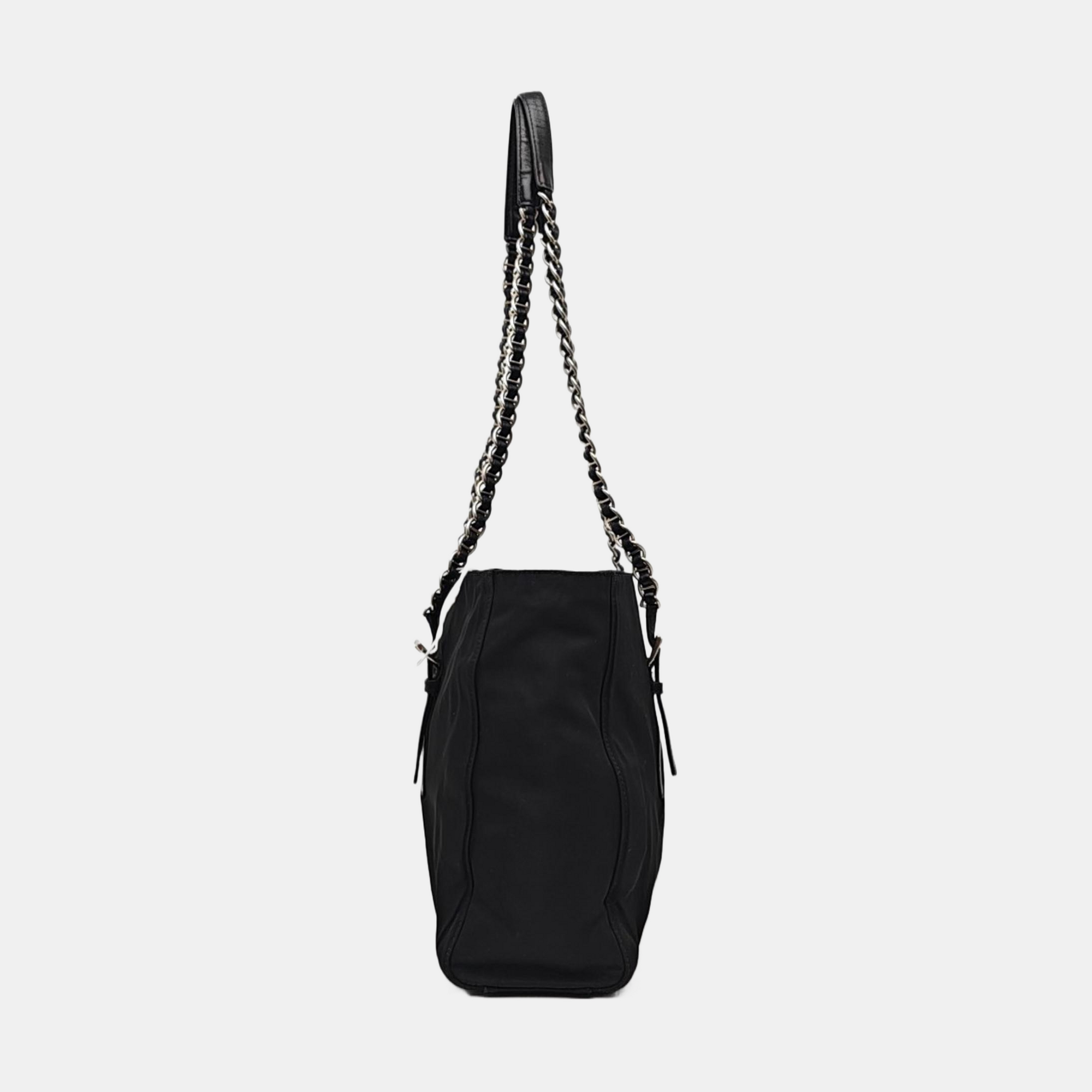 Nylon Shoulder Bag Black