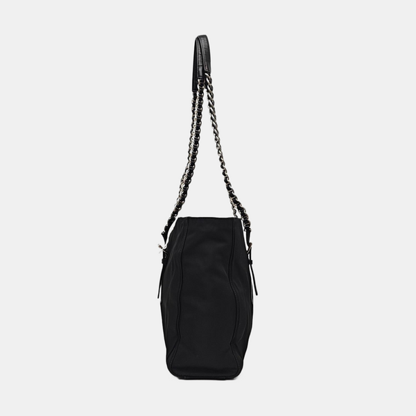 Nylon Shoulder Bag Black