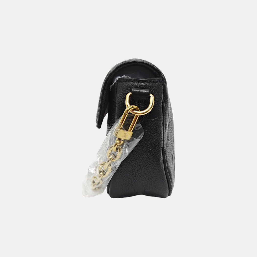 IVY Monogram Calfskin Black