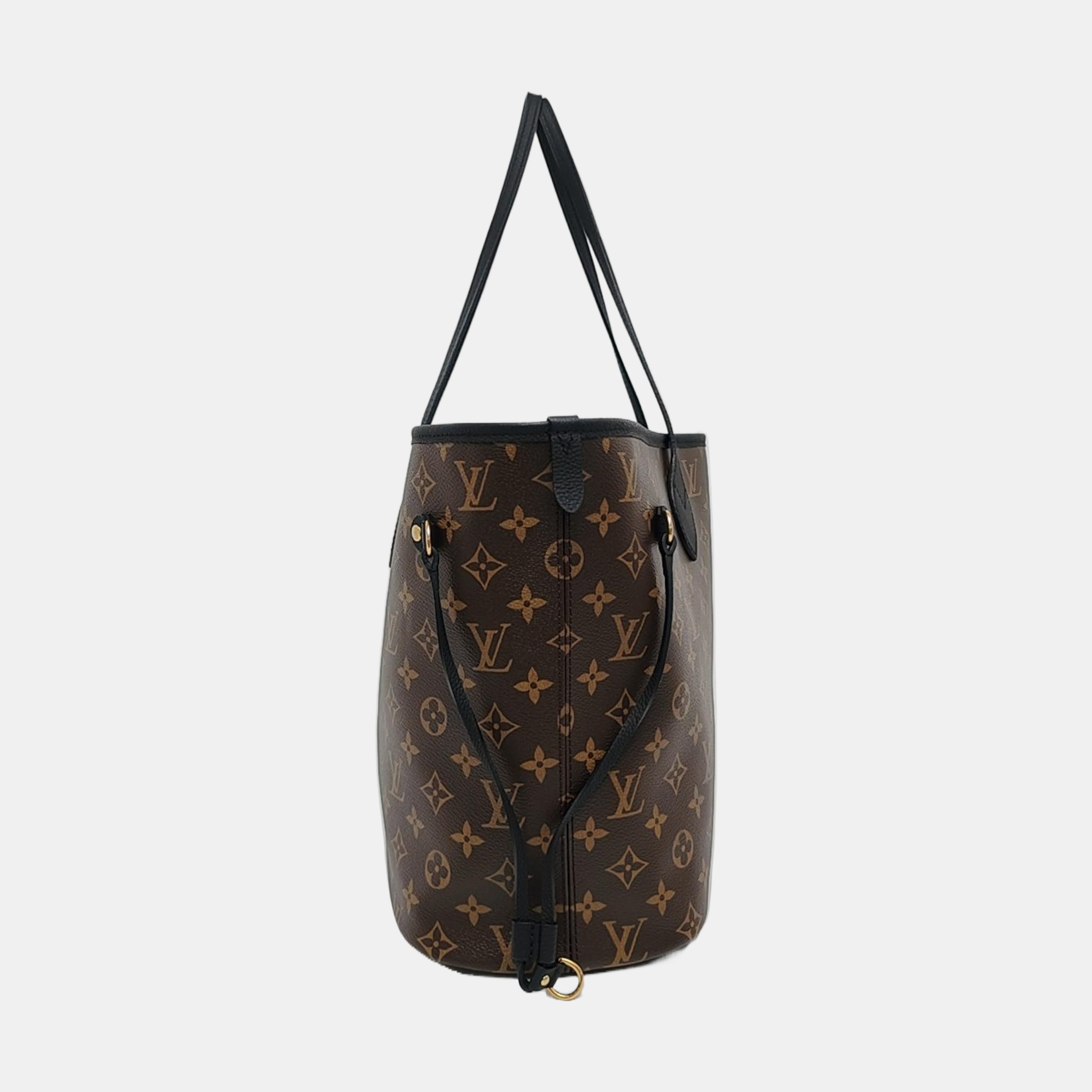 NEVERFULL INSIDE OUT MM Monogram Calfskin Black