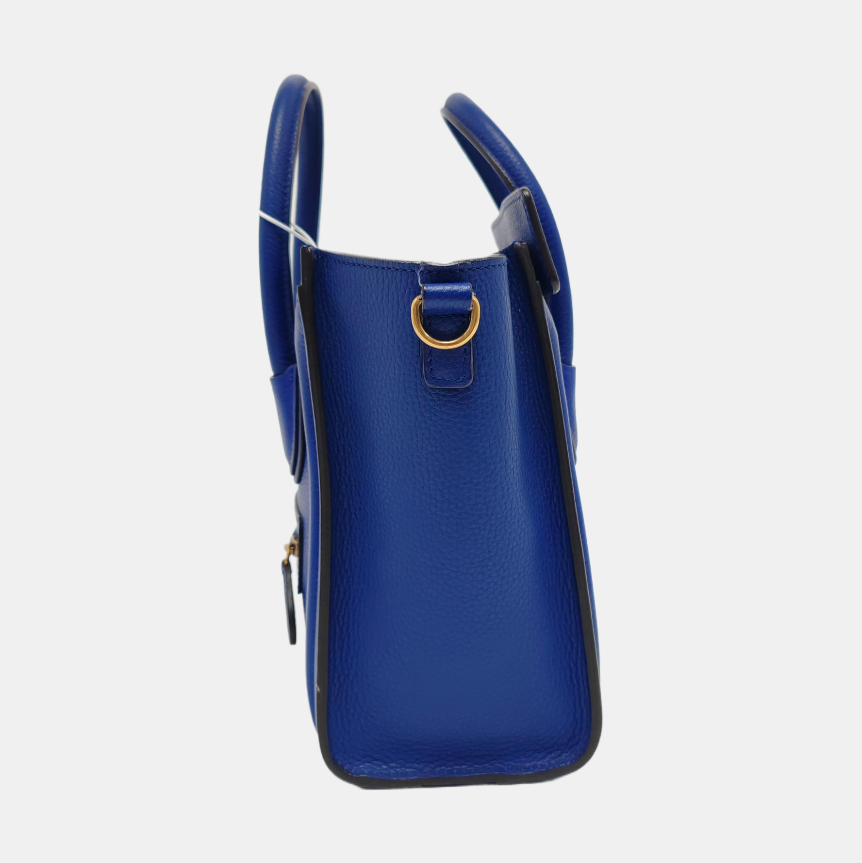 Authenticated pre-owned  LUGGAGE Nano Calfskin Blue - Tote Bag at Looply