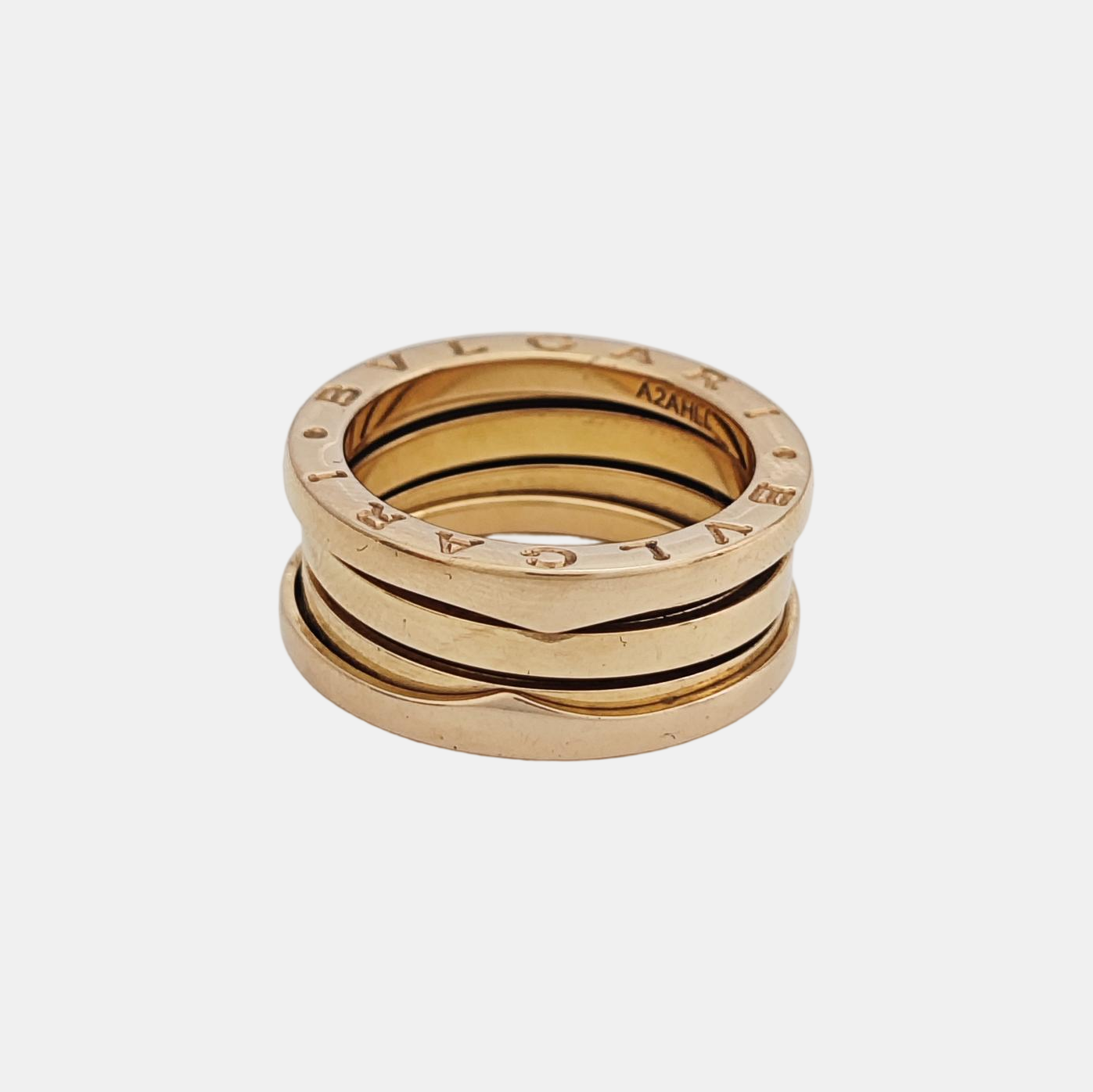 B.ZERO1 18k Rose Gold Ring EU 52