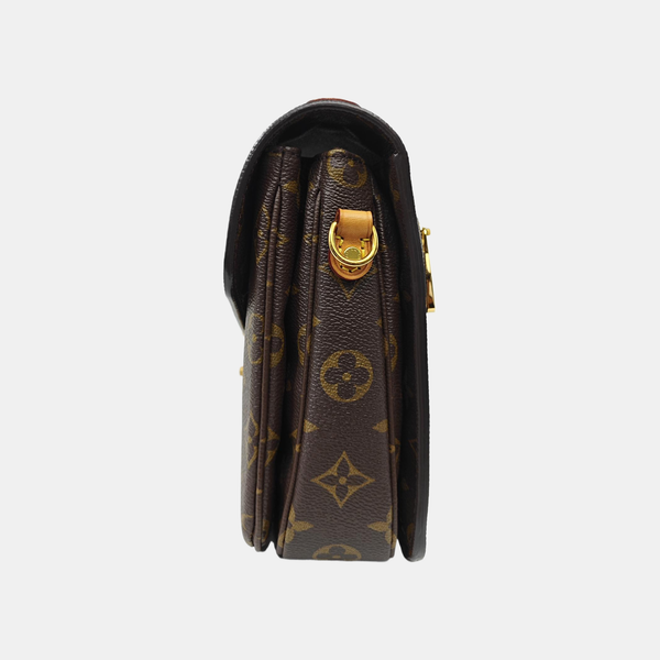 MÉTIS MM Monogram Coated Canvas Brown