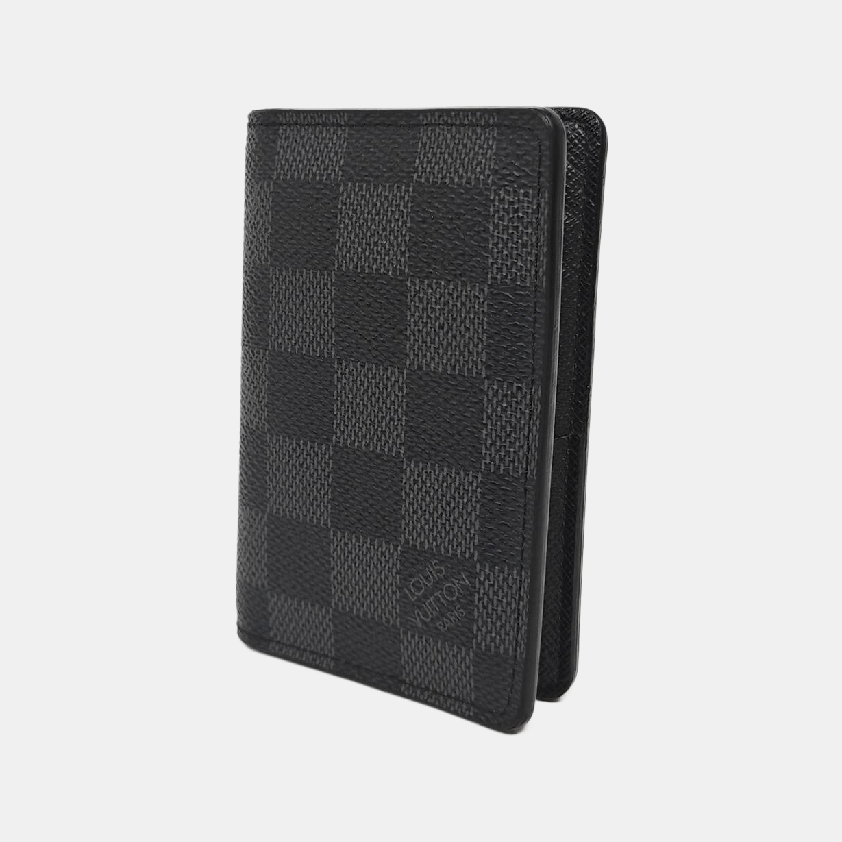 Damier Graphite Coated Canvas Card Holder Gray