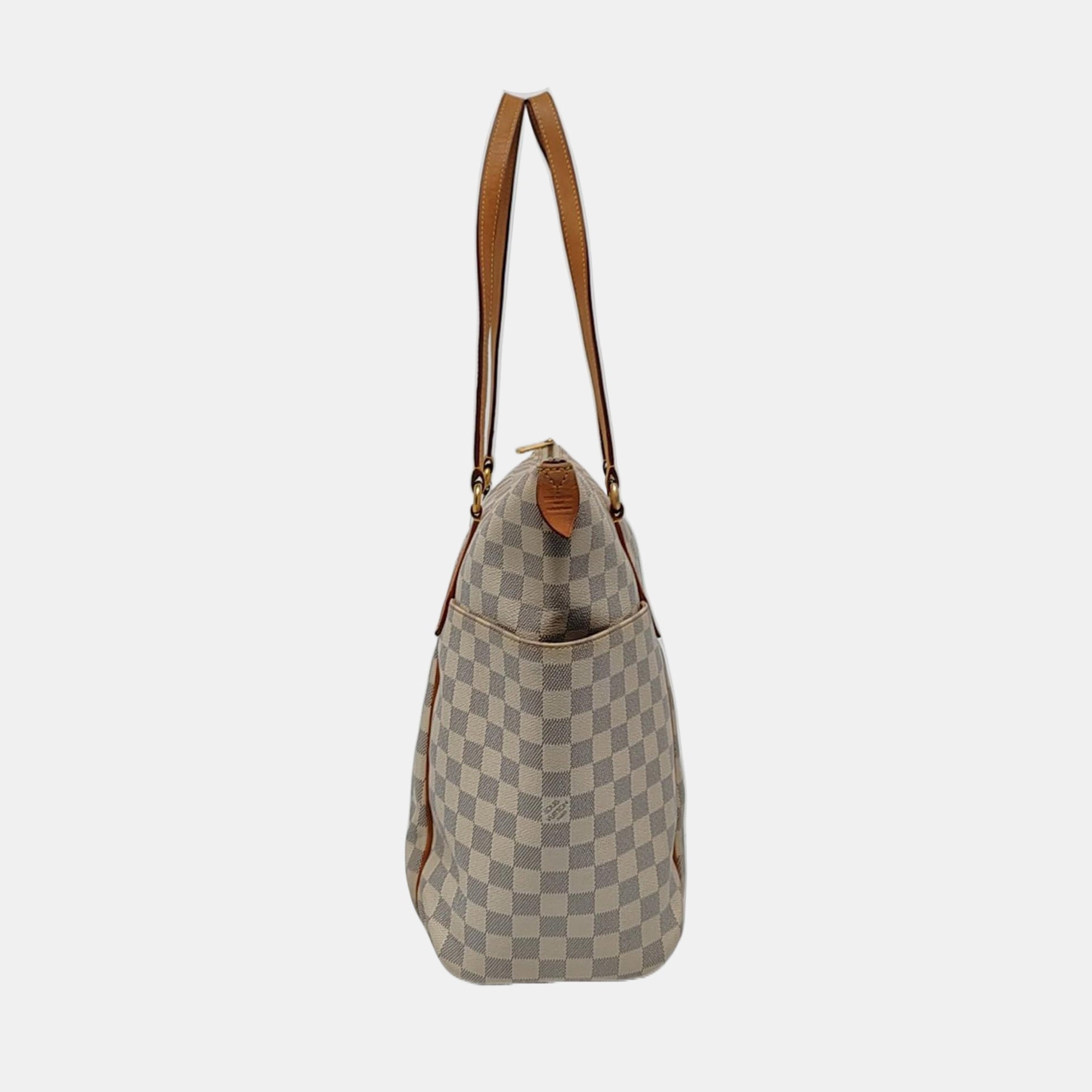 TOTALLY GM Damier Azur Coated Canvas White