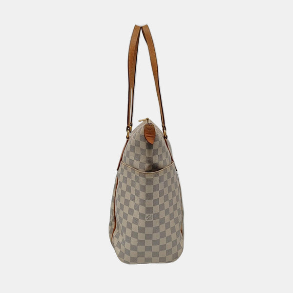 TOTALLY GM Damier Azur Coated Canvas White