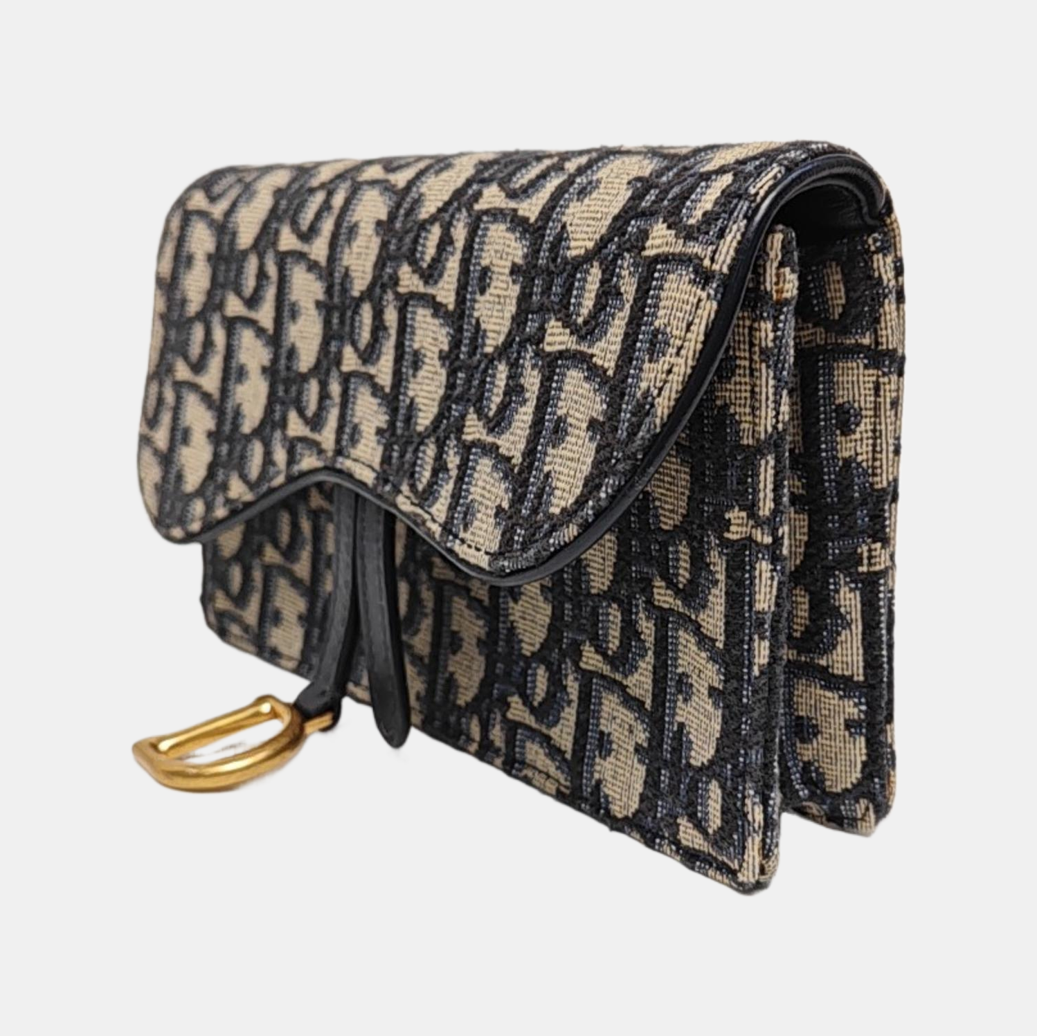 Saddle Mini Oblique Canvas Blue