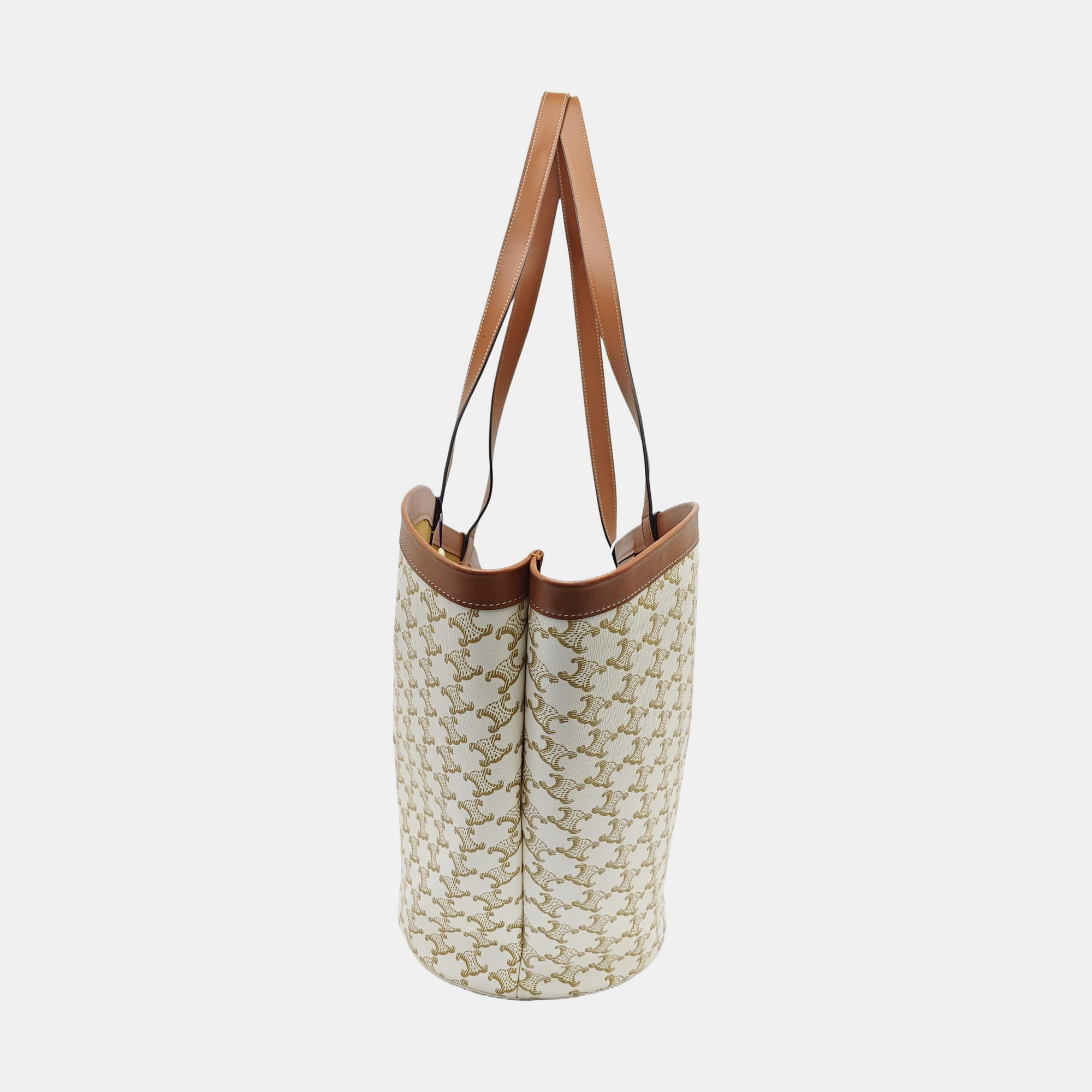 COUFFIN Large Coated Canvas White