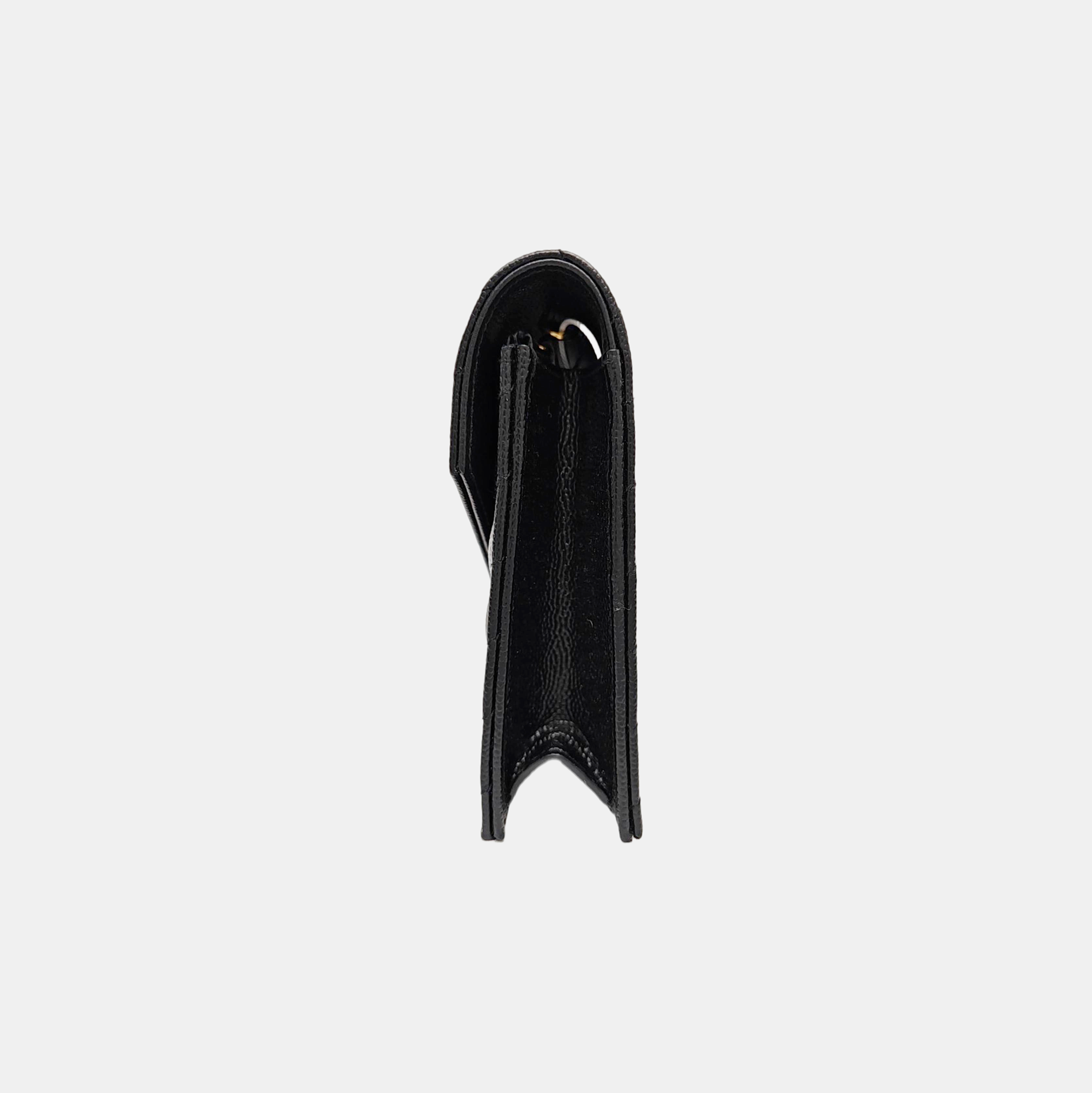 MONOGRAM Chevron Calfskin Black