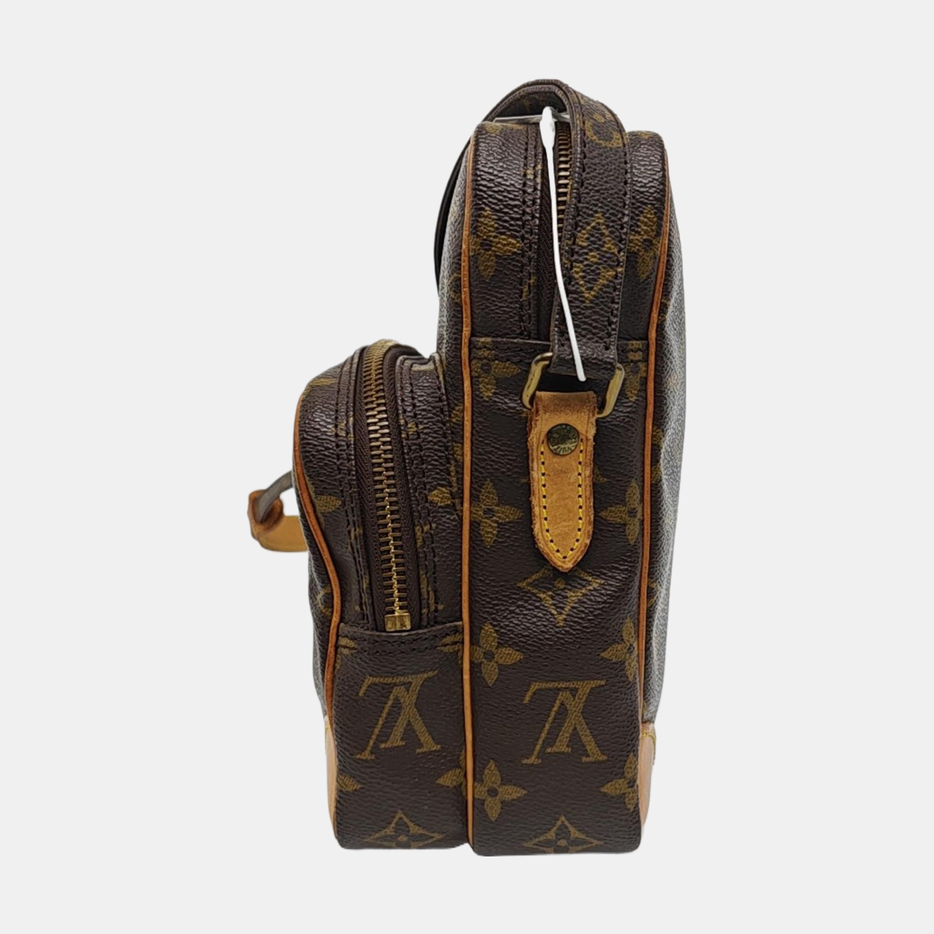 AMAZON Monogram Coated Canvas Brown