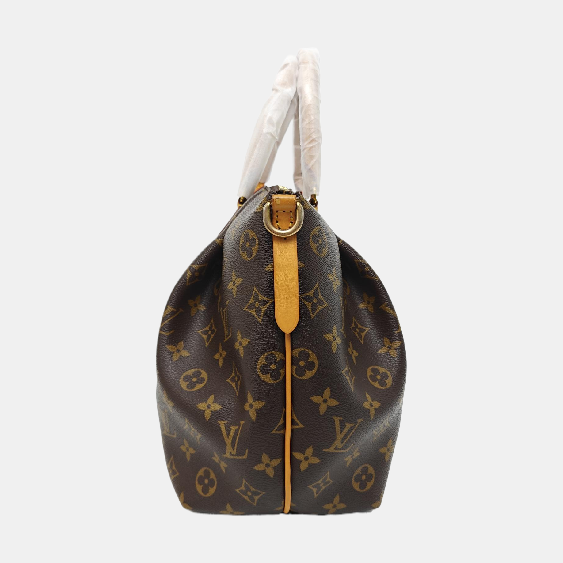 TURENNE MM Monogram Coated Canvas Brown